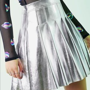 Black Milk Tin Foil Skirt